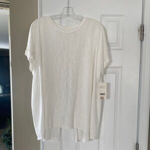 Elegant White Short Sleeve Women's Tee